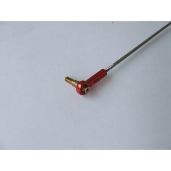 Servo rod with ball joint red 2 pcs Radio Box & Accessories RC