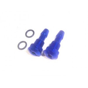 SMALL WATER OUTLET BLUE 2PCE   | Water Cooling 