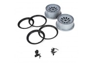 LOSB7027 WHEEL AND BEADLOCK SET 2 PCE | Wheels & Tyres | Losi 5ive