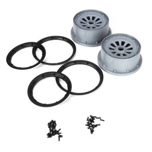 LOSB7027 WHEEL AND BEADLOCK SET 2 PCE | Wheels & Tyres | Losi 5ive