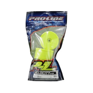 Pro-Line Racing Velocity VTR 4.0" Zero Offset Monster Truck Wheels (4) (Yellow) | Truggy rims | Clearance Items