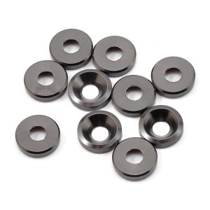 SWorkz S350 3mm Countersunk Washer (Gunmetal) (10) | Bolts, Screws, Nuts, Washers & Ball Studs | Bolts, Screws, Nuts, Washers & Ball Studs