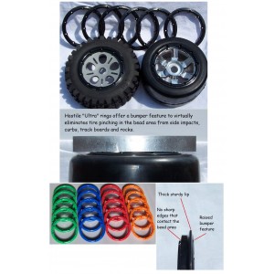 Hostile "Ultra" Beadlock Rings  - Set of 2 - Green | Wheels, Beadlocks & Tyres | 1/5 Rims, Tyres And Accessories | Wheels, Beadlocks & Tyres