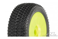 Caliber M3 (Soft) Off-Road 1:8 Buggy Tires Mounted on V2 Yellow Wheels | Buggy