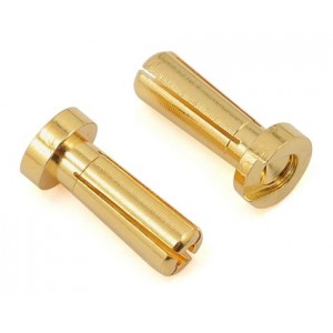  ProTek RC 4mm Low Profile "Super Bullet" Solid Gold Connectors (2 Male) | Accessories