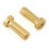  ProTek RC 4mm Low Profile "Super Bullet" Solid Gold Connectors (2 Male)