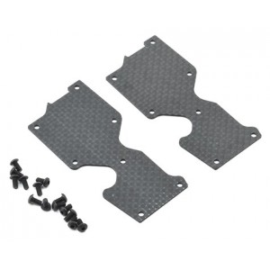  SWorkz 1mm S35-3 Series Pro-Composite Carbon Rear Lower Arm Covers (2) | Alloy & Option Parts | Suspension & Steering Parts