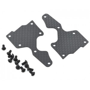  SWorkz 1mm S35-3 Series Pro-Composite Carbon Front Lower Arm Covers (2) | Alloy & Option Parts | Suspension & Steering Parts