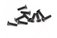  ProTek RC 3x12mm "High Strength" Flat Head Screws (10) | Counter Sunk Bolts  | Repalcement Parts 