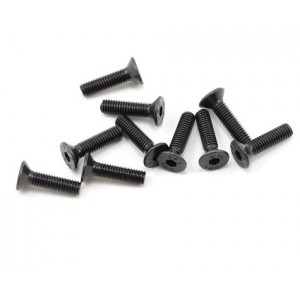  ProTek RC 3x12mm "High Strength" Flat Head Screws (10) | Counter Sunk Bolts  | Repalcement Parts 