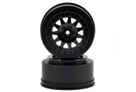 Pro-Line F-11 Short Course Wheels w/+3mm Offset (Black) (2) w/12mm Hex (SC5M)  | Rims | Clearance Items