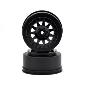 Pro-Line F-11 Short Course Wheels w/+3mm Offset (Black) (2) w/12mm Hex (SC5M)  | Rims | Clearance Items