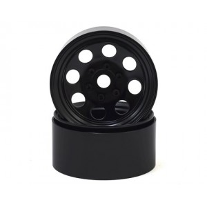 SSD RC 8 Hole 1.9” Steel Beadlock Wheels (Black) | Wheels 