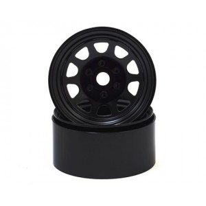 SSD RC Stock 1.9” Steel Beadlock Wheels (Black) | Wheels 
