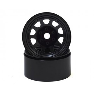 SSD RC Stock 1.9” Steel Beadlock Wheels (Black) | Wheels 