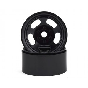 SSD RC Slot 1.9” Steel Beadlock Wheels (Black) | Wheels 