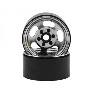 SSD RC Slot 1.9” Steel Beadlock Wheels (Chrome) | Wheels 