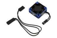 ProTek RC 30x30x10mm Aluminum High Speed HV Cooling Fan (Blue/Black) | ESC and Motors