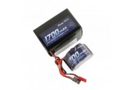 Gens Ace 6.0V 1700mAh 2/3A x 5 NiMh Hump RX Battery Pack with Dual JR-JST | NIMH