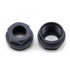 Tekno RC Aluminum Shock Cartridge Cap Set (Gun Metal) (2)  | Tekno RC EB48 2.0 Replacement Parts