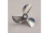 3 Blade D74mm CNC Alum. Propeller – HARD OXIDIZED | Props 