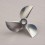 3 Blade D74mm CNC Alum. Propeller – HARD OXIDIZED