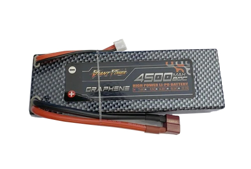 Giant Power 2S 7.4V 4500mAh 80C Hardcase Li-Po w/ T-Plug