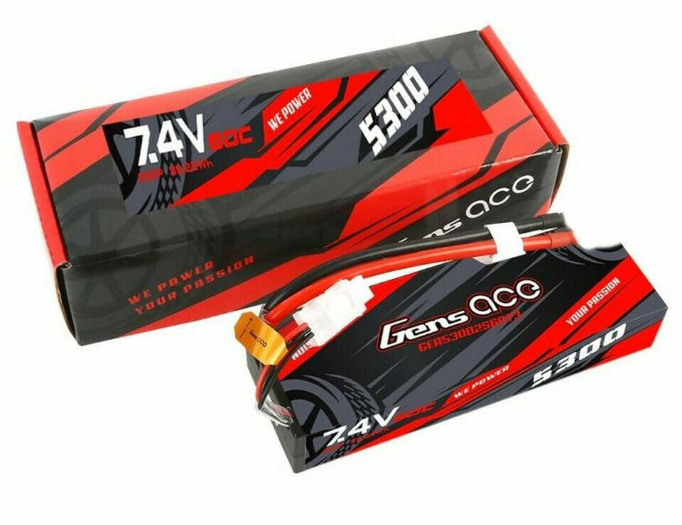 Gens Ace 5300mAh 2S 7.4v 60c Hardcase