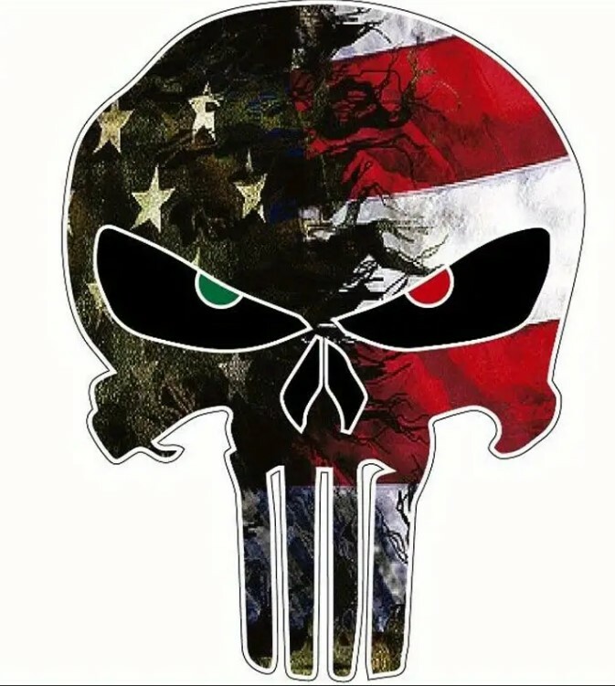 Waterproof Skull Decal Flag