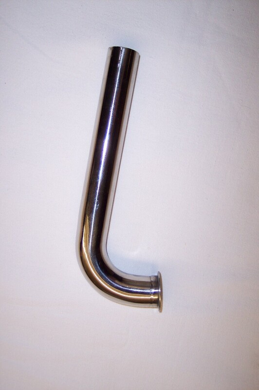 22mm SS Header Pipe 105 Deg