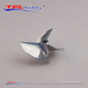 CNC Machined 3 blade Aluminum Propeller 50x1.4x4.76mm