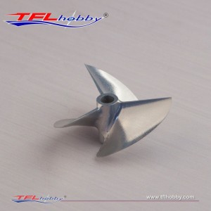 CNC Machined 3 blade Aluminum Propeller 50x1.4x4.76mm Reverse
