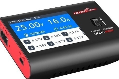 UP616 - Multi Chemistry 400W DC 12v charger and discharger 1-6S Lipo 1-16 Ni-XX