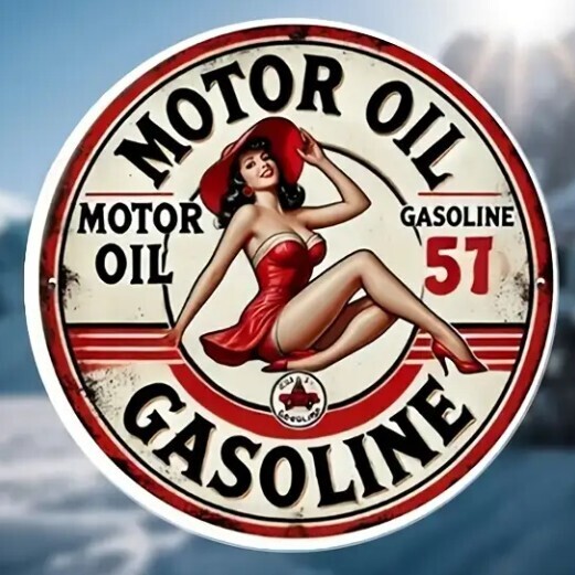 Waterproof Motor Oil Decal x 2