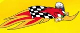 Waterproof Race Duck Decal x 2