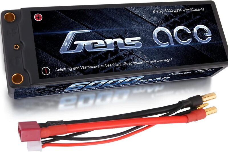 Gens Ace 6000mAh 70C 7.4V Hard Case Battery
