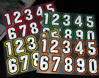 Numbers 0 - 9 Waterproof set