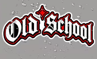 Old School Waterproof Decal x 2