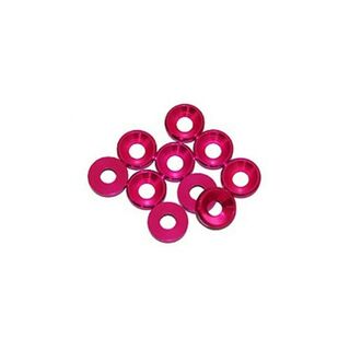 3 mm. ALU. WASHER PINK (10 pcs)