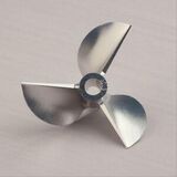 3 Blade D74mm CNC Alum. Propeller ' HARD OXIDIZED