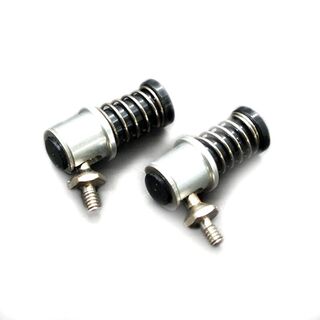 Servo rod connector with spring release