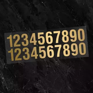 Waterproof Decal Numbers 2.4cm x 1.5cm Set