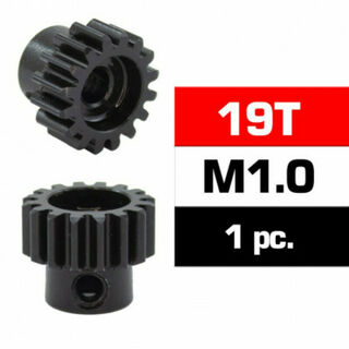 Ultimate HSS STEEL M1. PINION GEAR 19T W/5.0mm BORE