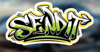 Waterproof Send it Decal