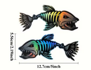 RCP Evil Fish Vinyl Decal x2